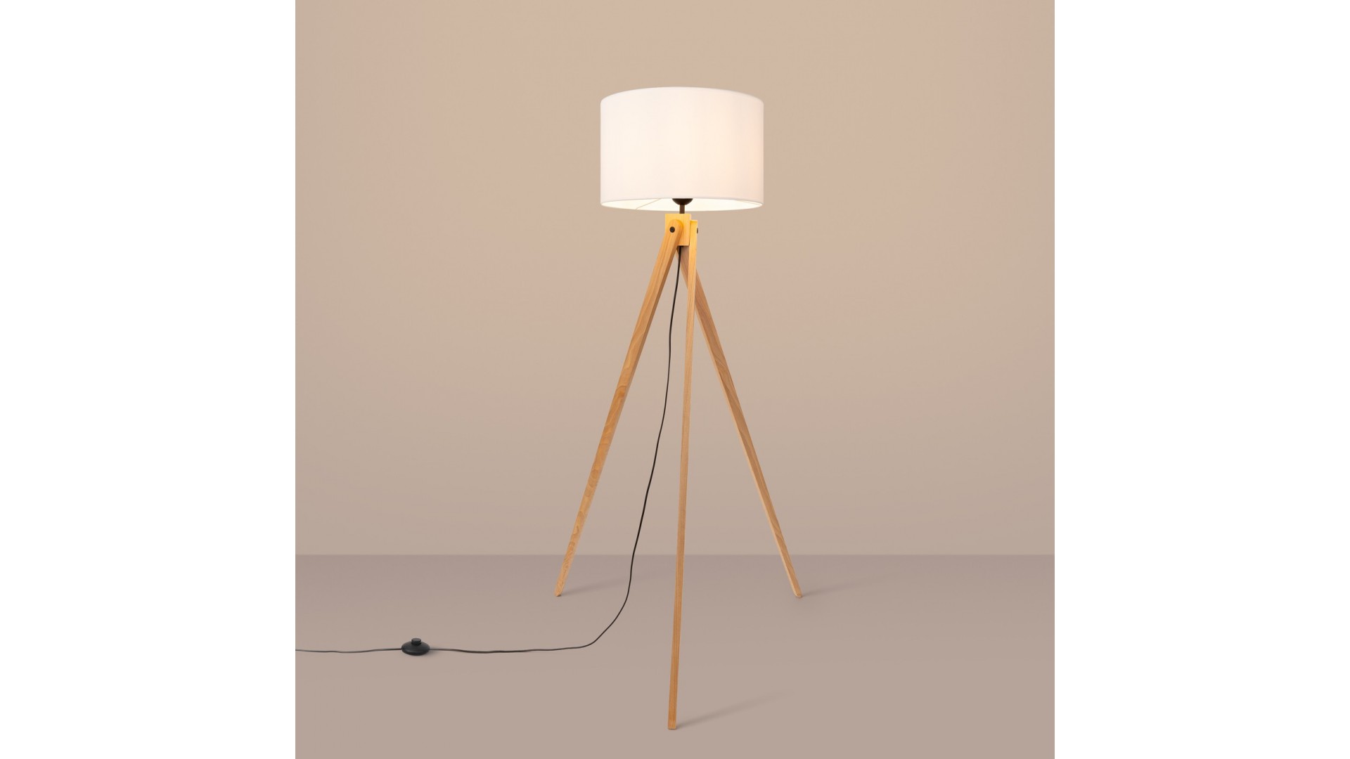 Lampa podłogowa NATT biała
