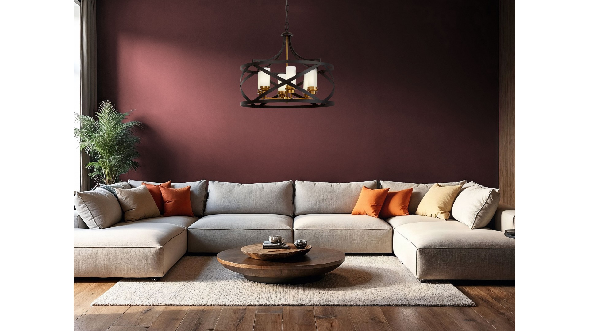 lampa wisząca loft czarno złota szczotkowana astila w6 lumina deco nowoczesny żyrandol