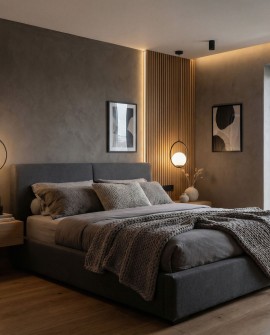  wisząca lampa nocna z okrągłą ramą i mlecznym kloszem do sypialni klimatyczne światło marki Lampit nowoczesny model Vero 1A