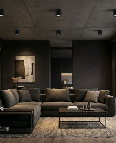 oprawa natynkowa spot tuba czarna BOLT W1 minimalistyczna lampa sufitowa idealna do nowoczesnych wnętrz