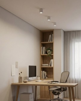 lampa natynkowa BOLT W1 biała doskonała do nowoczesnych przestrzeni z minimalizmem w tle