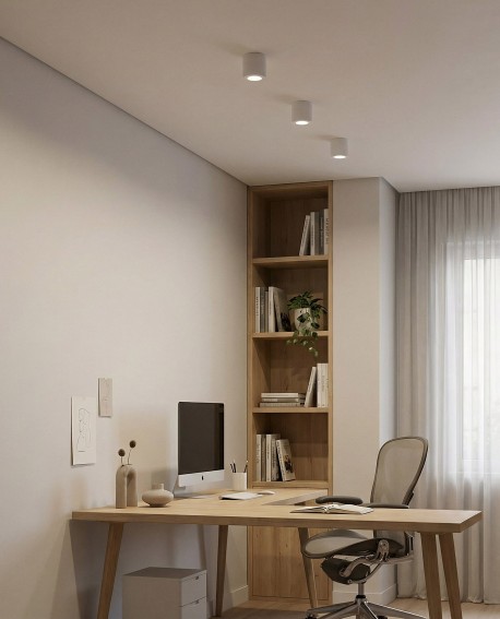 lampa natynkowa BOLT W1 biała doskonała do nowoczesnych przestrzeni z minimalizmem w tle