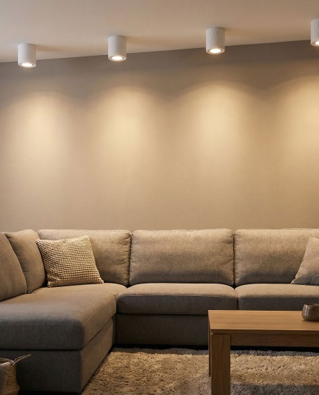 Oprawa natynkowa Tuba biała Tigo – nowoczesne oświetlenie, które wpasuje się w minimalistyczne aranżacje.