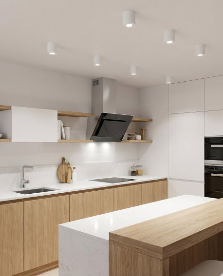 Tigo W1 spot natynkowy biały – funkcjonalna lampa natynkowa do oświetlenia przestrzeni mieszkalnych