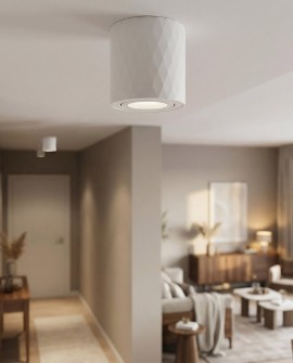 Lampa natynkowa biała Tigo W1 – lampa punktowa do zastosowania w kuchni, sypialni, czy korytarzu