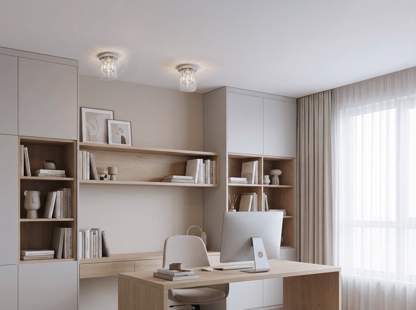 lampa sufitowa chromowana Deni od Lampit stylowe oświetlenie do nowoczesnych wnętrz z subtelnym wykończeniem