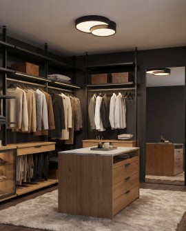 plafon sufitowy czarny Orbo Duo D40 od Lampit nowoczesny design idealny do wnętrz o industrialnym charakterze