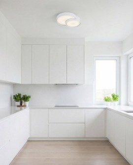 plafon sufitowy Orbo Duo D40 biały od Lampit nowoczesne oświetlenie do przestronnych wnętrz w eleganckim stylu