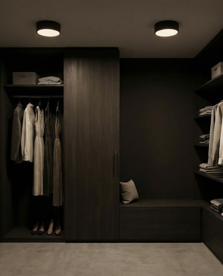 plafon sufitowy Orbo D23 czarny od Lampit subtelna lampa idealna do wnętrz w stylu nowoczesnym i industrialnym