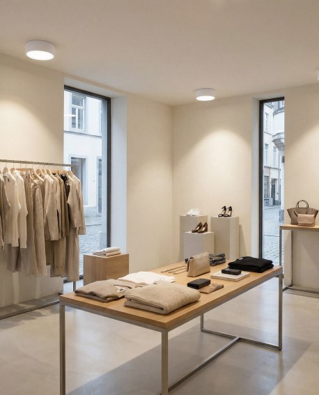 lampa sufitowa Orbo D23 biała od Lampit funkcjonalna lampa do przestronnych wnętrz w nowoczesnym stylu