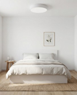 plafon Orbo D40 biały od Lampit subtelna lampa idealna do sypialni z prostym i eleganckim wyglądem