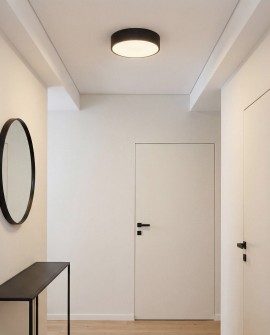 lampa sufitowa Orbo czarna 30 cm od Lampit nowoczesne oświetlenie z prostym designem idealne do wnętrz minimalistycznych