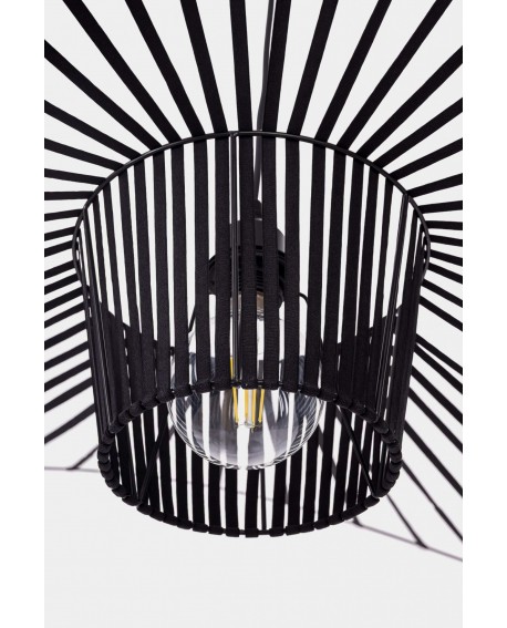 LAMPA WISZĄCA DESIGNERSKA CZARNA SOMBRERO D100