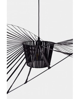 LAMPA WISZĄCA DESIGNERSKA CZARNA SOMBRERO D120