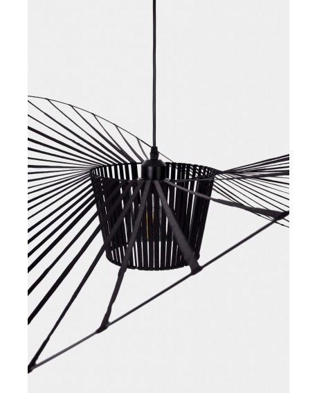 LAMPA WISZĄCA DESIGNERSKA CZARNA SOMBRERO D120