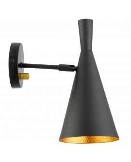 KINKIET LAMPA ŚCIENNA LOFT CZARNA FOGGI W1