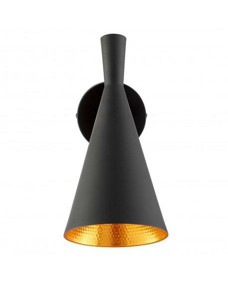 KINKIET LAMPA ŚCIENNA LOFT CZARNA FOGGI W1