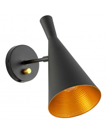 KINKIET LAMPA ŚCIENNA LOFT CZARNA FOGGI W1