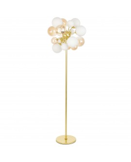LAMPA PODŁOGOWA STOJĄCA NOWOCZESNA ZŁOTA GALAKSIDA