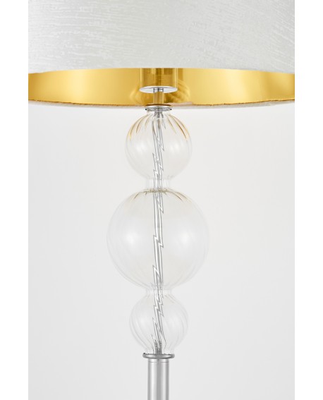 LAMPA STOJĄCA PODŁOGOWA SREBRNA MURANEO LUMINA DECO
