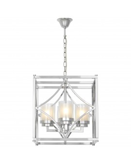 LAMPA WISZĄCA LOFT CHROMOWANA QUADRATO