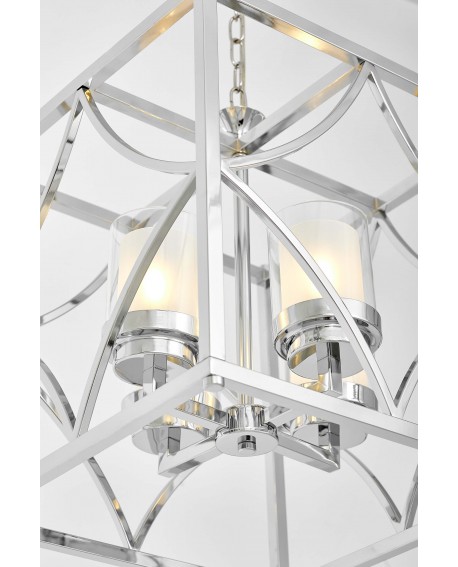 LAMPA WISZĄCA LOFT CHROMOWANA QUADRATO