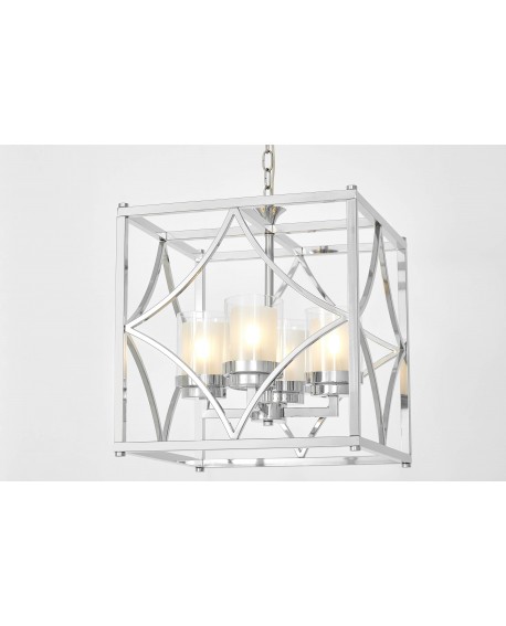LAMPA WISZĄCA LOFT CHROMOWANA QUADRATO