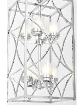 LAMPA WISZĄCA LOFT CHROMOWANA QUADRATO DUO