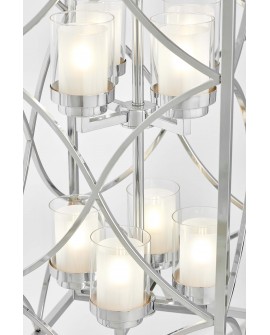 LAMPA WISZĄCA LOFT CHROMOWANA QUADRATO DUO