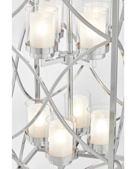 LAMPA WISZĄCA LOFT CHROMOWANA QUADRATO DUO