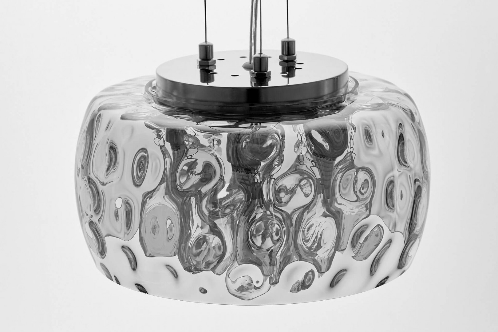 NOWOCZESNA LAMPA WISZĄCA CHROMOWANA RUBINA D40 LUMINA DECO