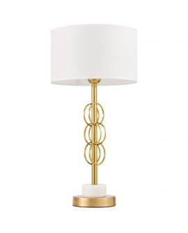 GLAMOUR LAMPA NOCNA Z MARMUREM BIAŁA AZZARIA