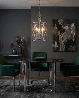 lampa wisząca sufitowa chromowana elmont w3 lumina deco na białym tle – DAMI DOMO