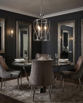 lampa wisząca sufitowa chromowana elmont w3 lumina deco na białym tle – DAMI DOMO