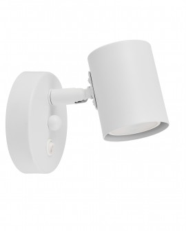 LAMPA ŚCIENNA KINKIET NOWOCZESNY BIAŁY DORA W1