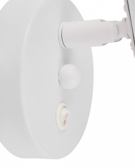 LAMPA ŚCIENNA KINKIET NOWOCZESNY BIAŁY DORA W1