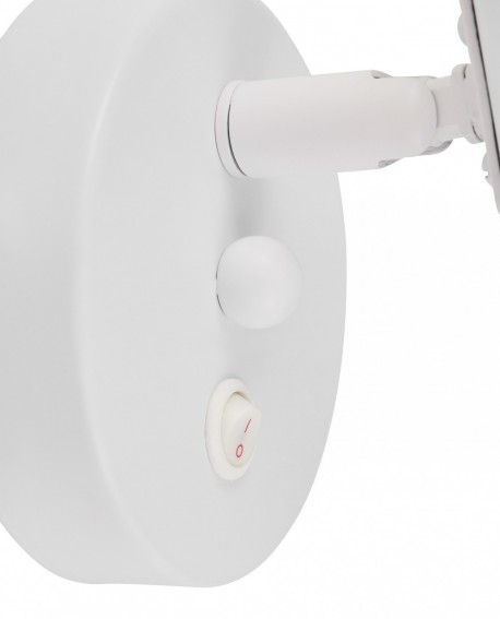 LAMPA ŚCIENNA KINKIET NOWOCZESNY BIAŁY DORA W1