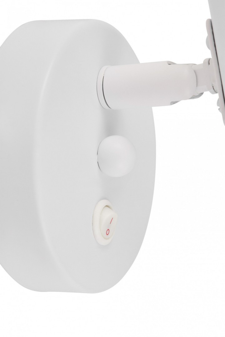 LAMPA ŚCIENNA KINKIET NOWOCZESNY BIAŁY DORA W1