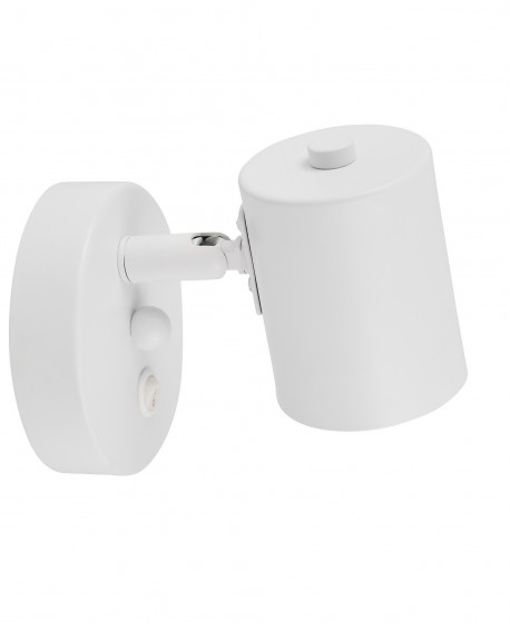 LAMPA ŚCIENNA KINKIET NOWOCZESNY BIAŁY DORA W1