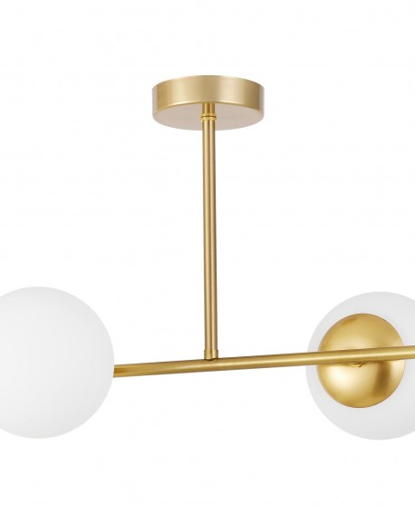 NOWOCZESNA LAMPA SUFITOWA WISZĄCA SZCZOTKOWANE ZŁOTO LEDO W2