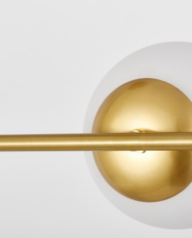 NOWOCZESNA LAMPA SUFITOWA WISZĄCA SZCZOTKOWANE ZŁOTO LEDO W2