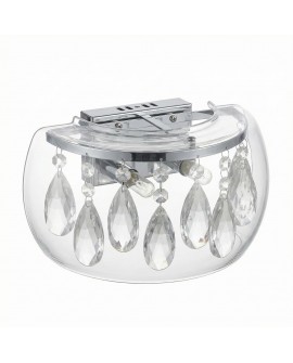LAMPA ŚCIENNA KINKIET NOWOCZESNY TOSSO CLEAR W1 LUMINA DECO