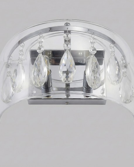 LAMPA ŚCIENNA KINKIET NOWOCZESNY TOSSO CLEAR W1 LUMINA DECO