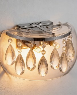 LAMPA ŚCIENNA KINKIET NOWOCZESNY TOSSO CLEAR W1 LUMINA DECO