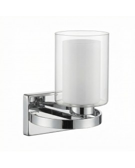 kinkiet loft santini w1 chromowany z mlecznym kloszem lumina deco