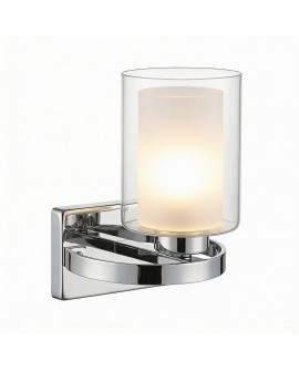 kinkiet loft santini w1 chromowany z mlecznym kloszem lumina deco