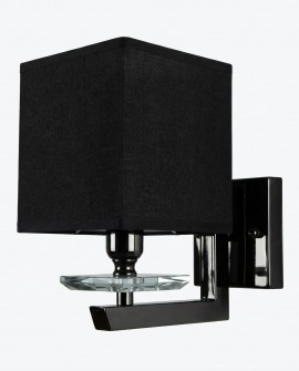 LAMPA ŚCIENNA KINKIET Z CZARNYMI ABAŻURAMI FIANELO W1 LUMINA DECO