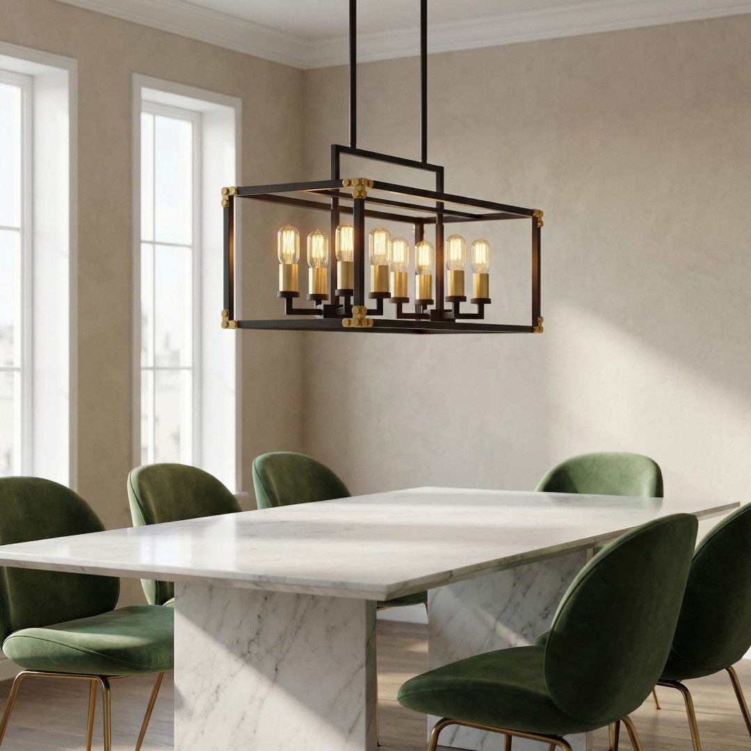 LAMPA WISZĄCA LOFT CZARNO-ZŁOTA SZCZOTKOWANA WALDORF W8 LUMINA DECO