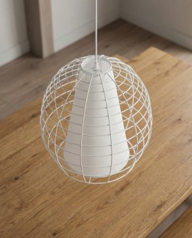 NOWOCZESNA LAMPA WISZĄCA BIAŁA BOLZANO