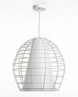 NOWOCZESNA LAMPA WISZĄCA BIAŁA BOLZANO